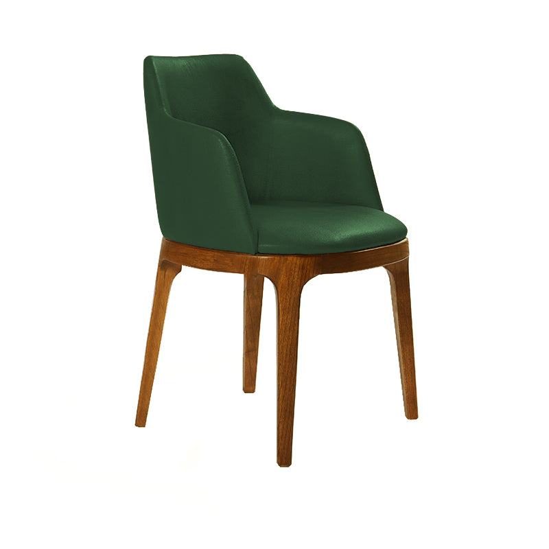 Silla Wales con apoyabrazos en Eco Cuero